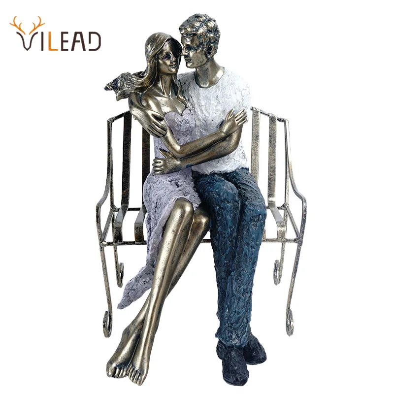 

VILEAD Resin Creative Statue Nordic Interior Decor Living Room Bedroom Desktop Decoration Cafe Office Ornaments Home Accessories