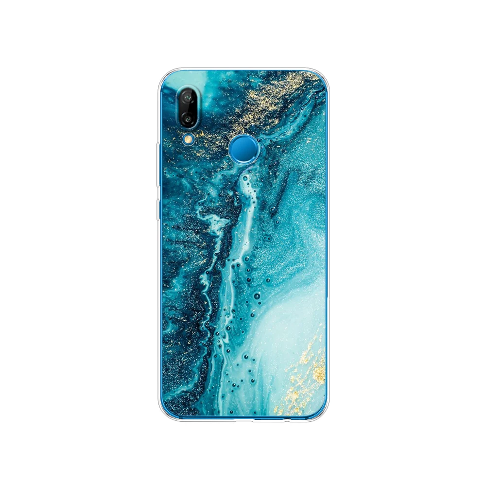 Silicon Cover Phone Case For Huawei P20 P7 P8 P9 P10 Lite Plus Pro 2017 p smart 2018 phone case fashion marble