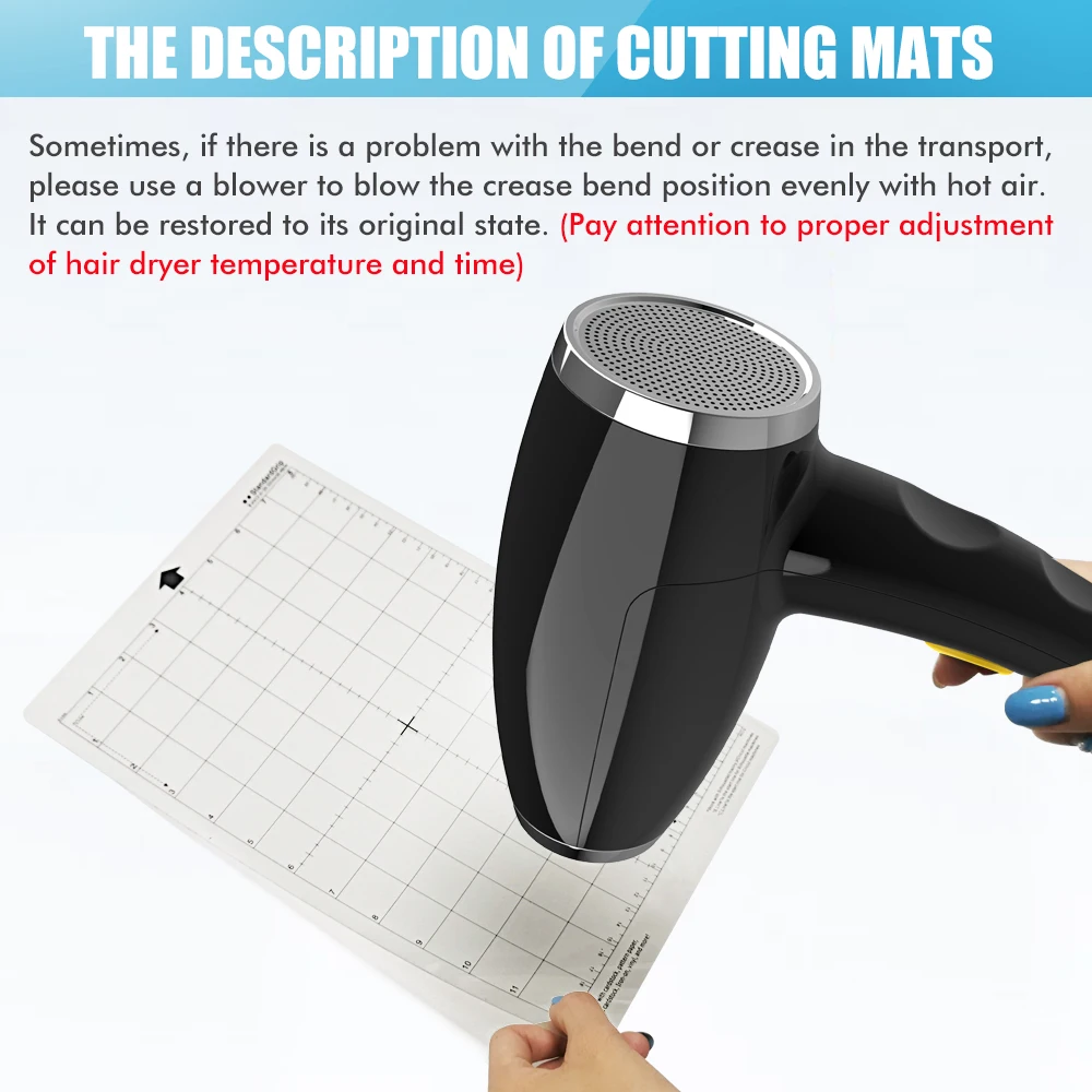 1Pc-5Pcs Replacement Cutting Mat Transparent Adhesive Mat with Measuring Grid 12*12-Inch for Silhouette Cameo Plotter Machine image 5