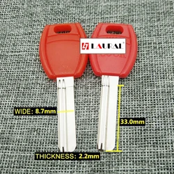 20pcs Red Blank Key Lock Cylinders Home Door Key Blanks Best Quality Locksmith Supplies House Key Making Lot