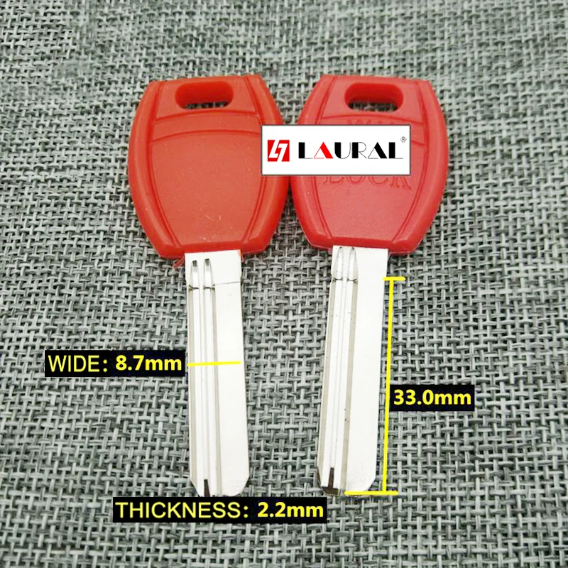 Best quality  Lock Cylinder House Home Door Key blanks Locksmith Supplies Red Blank Keys 20 pcs/lot