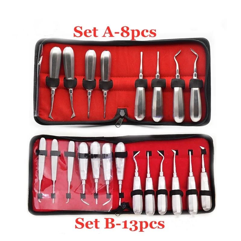 

7pcs/13pcs Dental Teeth Root Elevator Dental Apical Elevators Stainless Steel Surgical Instruments dentist Tools