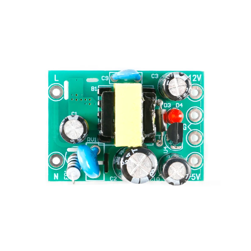 XH-M299 AC-DC Isolated Switching Power Supply Module PCB Board Dual Output AC 110V-220V to DC 5V 12V 0.5A+5V