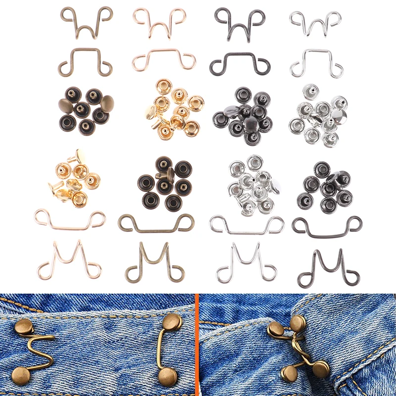 27/32MM Nail-free Waist Buckle Waist Closing Artifact Adjustable Snap Button Removable Detachable Clothing Pant Sewing Tool