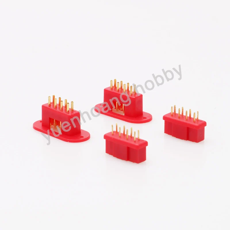 5Pairs Servo Connectors MPX 8 Pins Male Female Plugs Signal Wire 8 Core Connecting Parts for RC Hobby Model Airplane Drone Boat