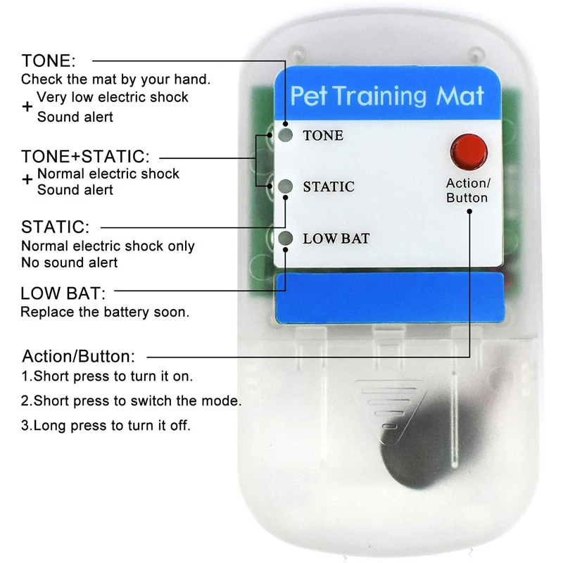 Imagem -04 - Static Electricity Scat Mat para Animais de Estimação Dog And Cat Scatmat Electronic Pet Training Mat Keep Pets Off Mobília de Sofá