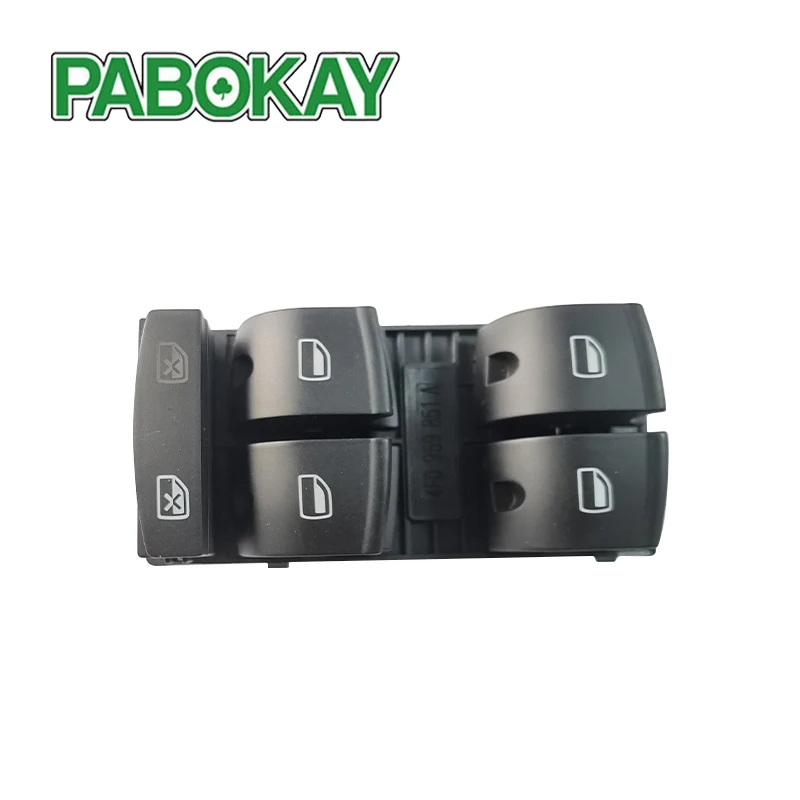 Master Power Window Switch For Audi A3 8P1 8PA 2003-2014 Q7 4L 2006 2007 2014 SUV 4F0959851F