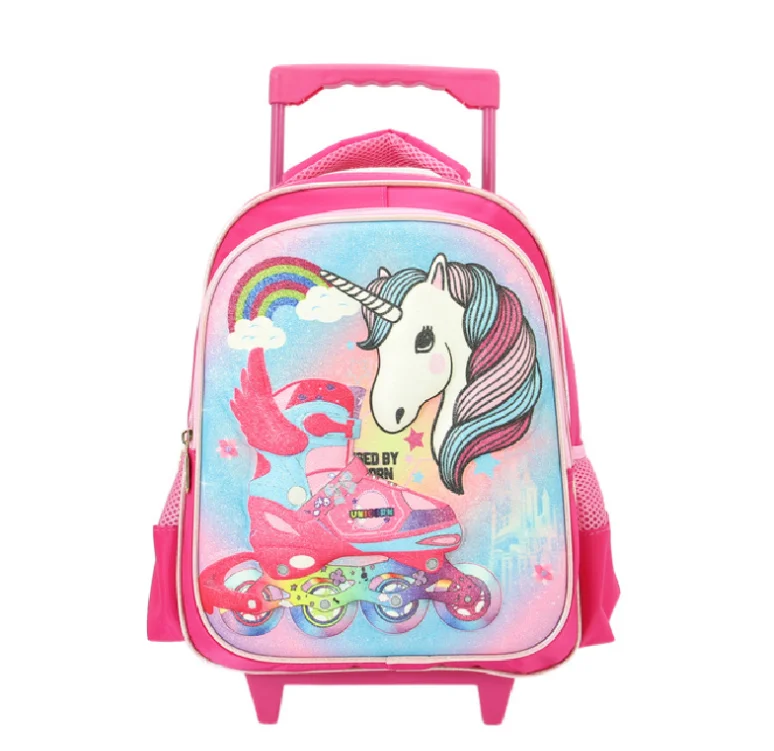 kids School Rolling backpack Bags kids trolley bags kidsgarden school bags wheeled backpack school bag wheels for little girls