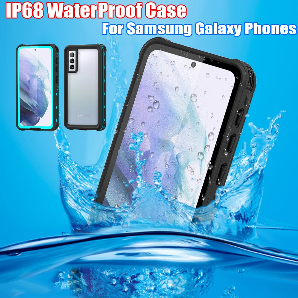 

Diving Swim OutdoorSport TPU Armor Cover IP68 Waterproof Case For Samsung Galaxy S21 Ultra Plus S20 S10 Plus Note 20 A52 A51 A32