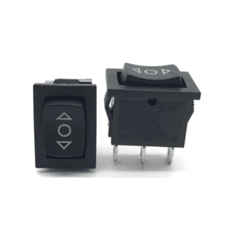 5PCS Rocker Switch 15*21mm Mini Black 3 Pin / 6 Pin on/Off/On AC 6A/250V 10A/125V KCD1 Power Button Switch