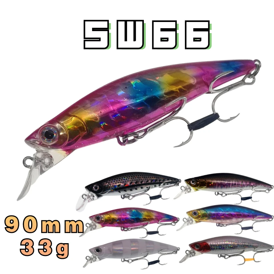 

SWOLFY Minnow приманки 90 мм 33 г опускается на дно рыболовные приманки Isca искусственный пункт Pesca Leurre Souple Peche Kunstaas воблеры рыболовные снасти