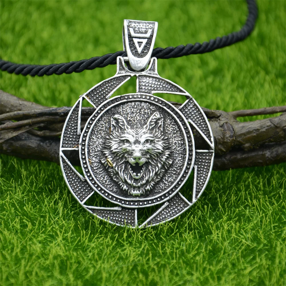 Slavic Kolovrat Veles Symbol Clasp Pendant Viking Wolf Amulet And Talisman Jewelry Necklace Dropshipping