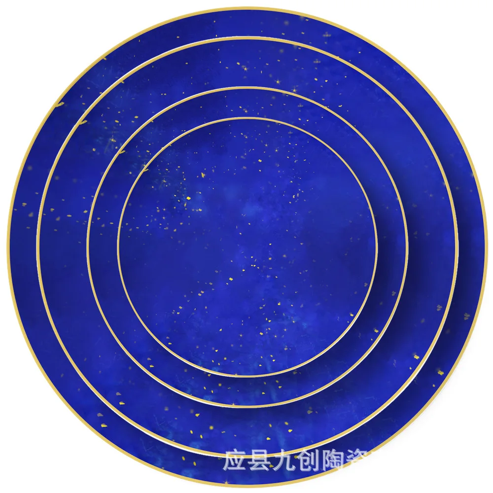 

Creative Western Steak Plate Dream Bone China Tableware Home Set dinner set plates and dishes plate set