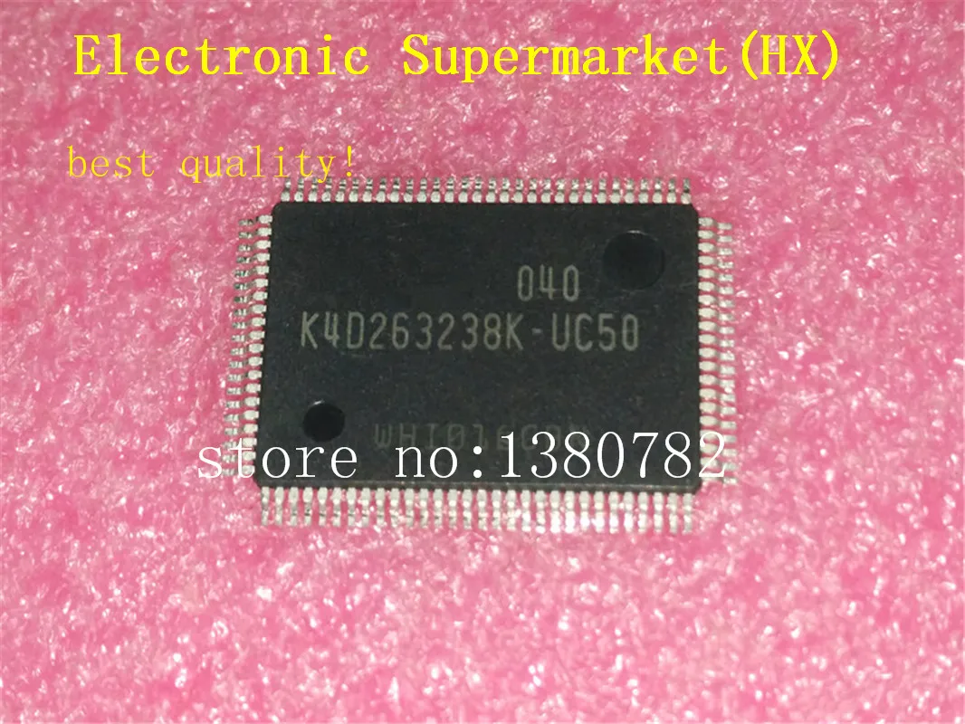 

Free Shipping 10pcs/lot K4D263238K-UC50 K4D263238F-UC50 K4D263238I-UC50 QFP-100 IC in stock!