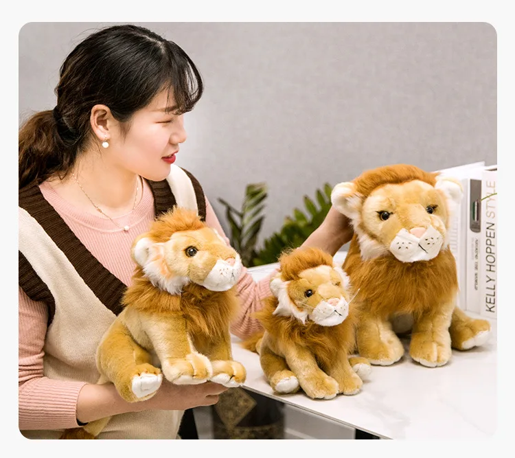 Peluche du lion en forme de dessin animé, jouet mignon de haute qualité, idéal comme cadeau, 1 pièce