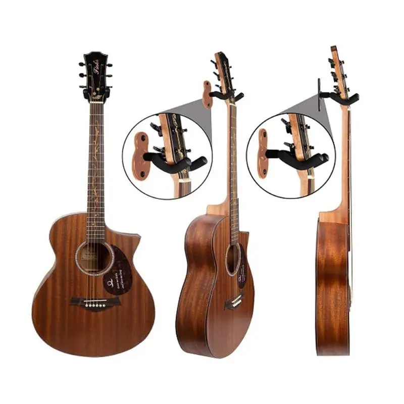 

Guitar Hanger Wall Amount Hook Holder Non-Slip Rack Parts and Accessories