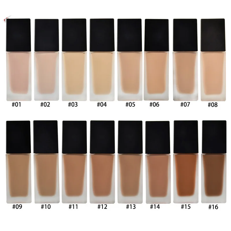 Waterproof Makeup Foundation Liquid Maquiagem Base Bulk Customized With Own Logo Private Label Foundation