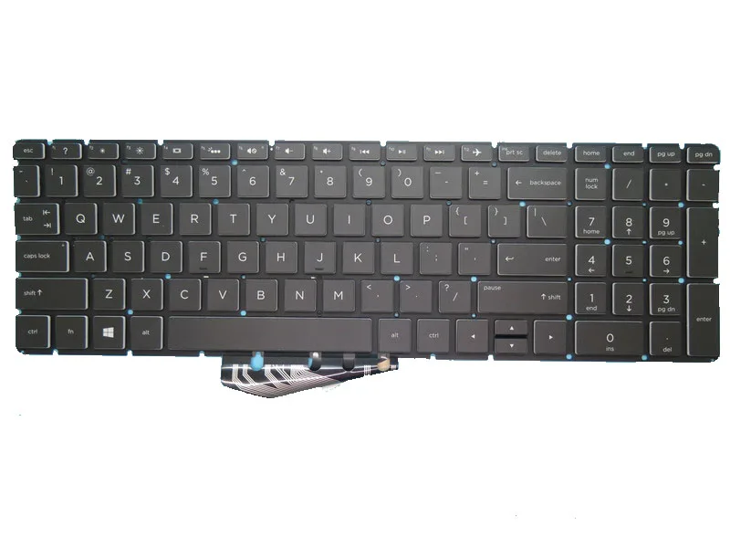 

Laptop Keyboard For HP 15-BS000 15-BS001CY 15-BS002CY 15-BS003CY with backlight Without Frame Black United States US PKNR105A1