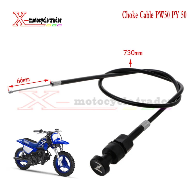 Carburador de Gas para motocicleta, Cable de estrangulación para Yamaha PW50 PY 50 Pit Dirt, Motocross, 730mm, 28,74 pulgadas de longitud