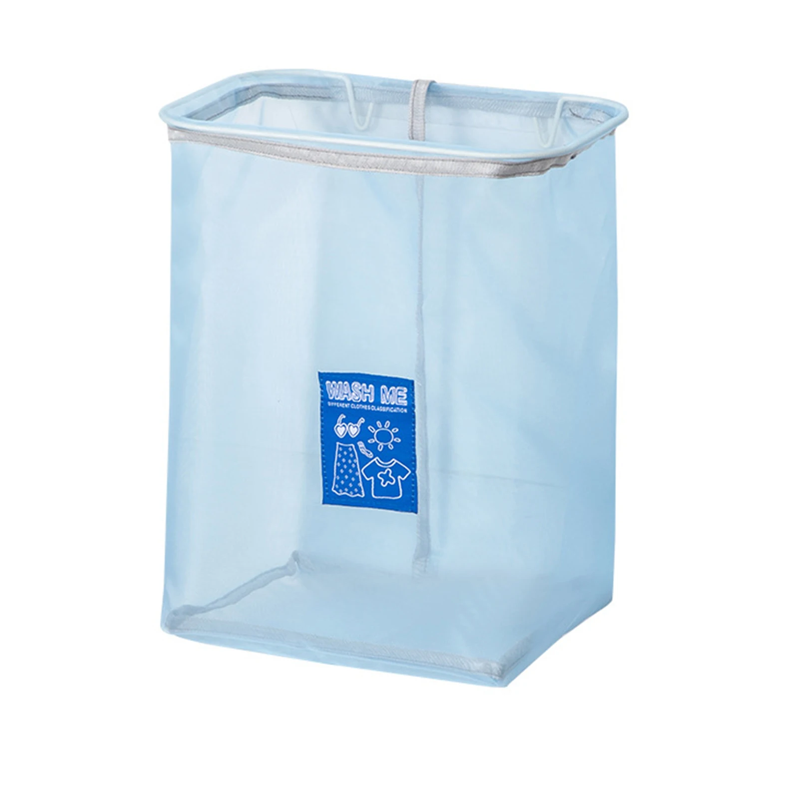 Laundry Hamper Foldable Storage Bin Wall Hanging Organizer Clothes Basket For Bedroom Bathroom 35X26X17cm LBShipping