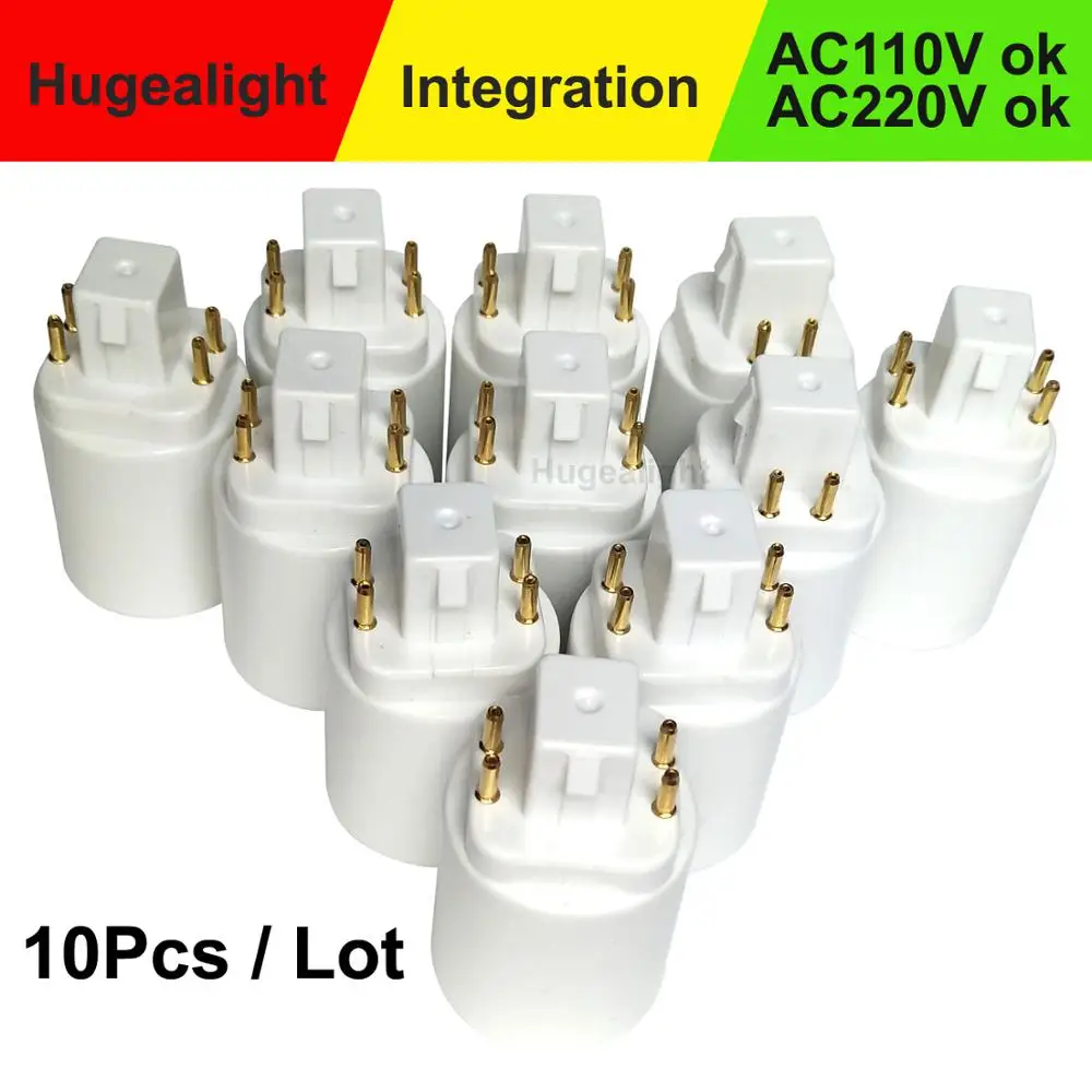 10pcs/lot G24 To E27 Socket Base g24q to e27 LED Light Bulb Lamp Adapter Converter Holder Lamp Base Converter New Arrival.