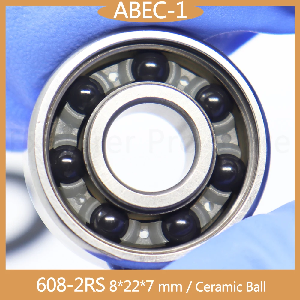 608 Hybrid Ceramic Bearing 8*22*7 mm ( 1 PC ) Industry Motor Spindle 608HC Hybrids Si3N4 Ball Bearings 3NC 608RS