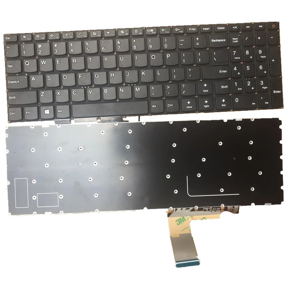 Laptop Keyboard For LENOVO IDEAPAD 110-15ACL 110-15AST 110-15IBD 110-15IBR 110-TOUCH-15ACL Colour Black US United States Edition