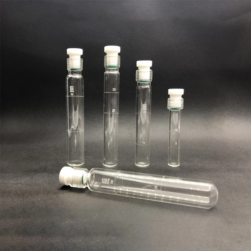 1pcs  Pressure bottle glass screw pressure tube explosion-proof tube seal reaction tube hydrolytic tube 10/35/50/100ml