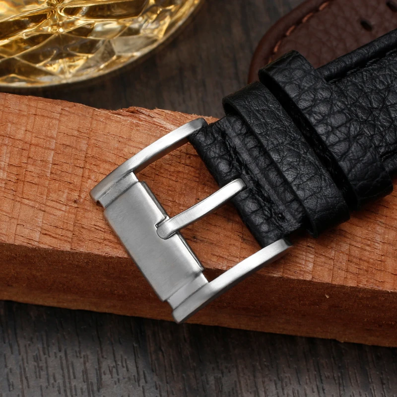 22mm Genuine Leather Watchband  strap With mat for fossil CH2891 CH3051 CH2564 CH2565 watch band handmade mens leather bracelet