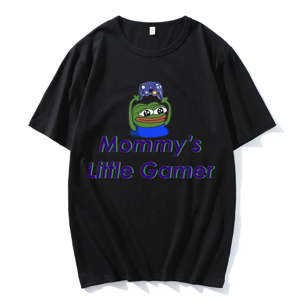 Mommy S Little Gamer Shirt Men\'s T Shirt Novelty Tee Shirt Short Sleeve O Neck Oversized T-Shirts 100% Cotton Clothing