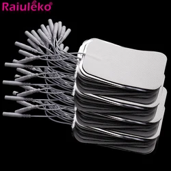 100/20PCS 5x9CM Nerve Stimulator Silicone Gel Electrode Pads Tens Electrodes Digital Therapy Machine Massage Sticker 2mm Plug