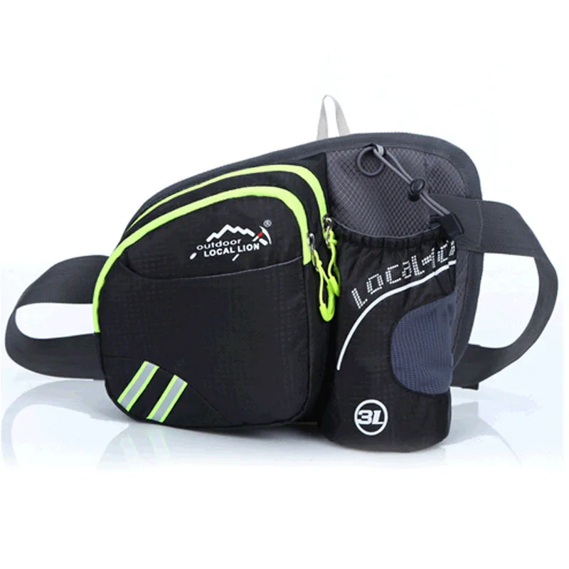 YoReAi Running Bag Waist Belt Pack Outdoor Marathon Gym Sport Fitness Water Bottle Pouch Fanny  Pack Riding Cycling Phone Pocket