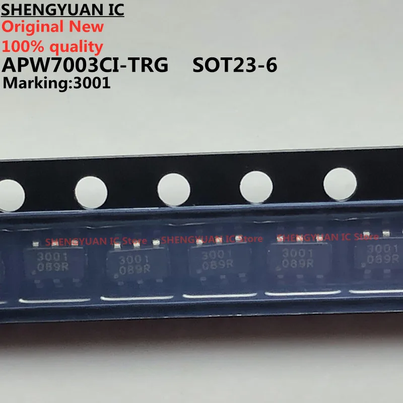 50 pcs/lot APW7003CI-TRG APW7003CI-TRL APW7003CI APW7003 Marking: 3001 SOT23-6 100% new imported original 100%quality