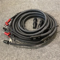 Dragon Zero Full-Range Speaker Cable Solid PPS Silver 72V DBS Biwire HiFi Audio Line Spade & Banana Plug