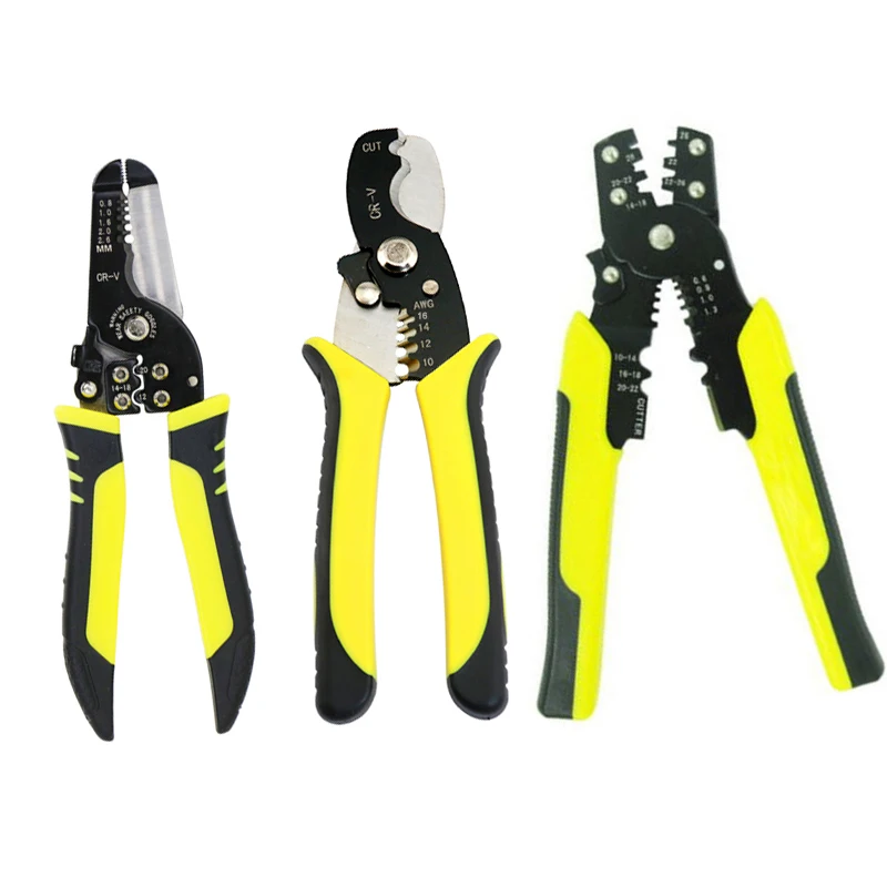 Automatic Crimping Tool Cable Wire Stripper Peeling Pliers Adjustable Terminal Cutter Wire multi-tool Crimper Free Shipping