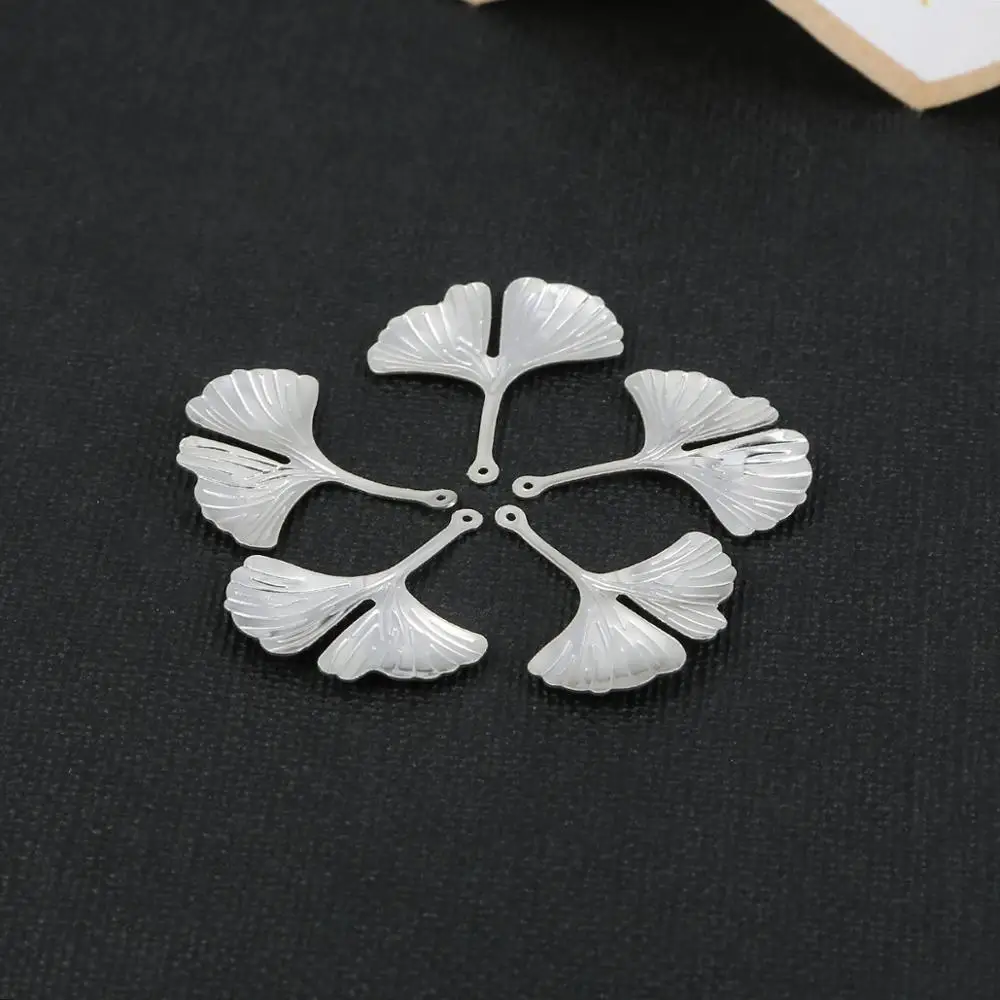 10-20PCS Gold silver Color Plated Brass Tree leaf Charms Pendants Diy Jewelry Findings Earrings Accessories Wholesale