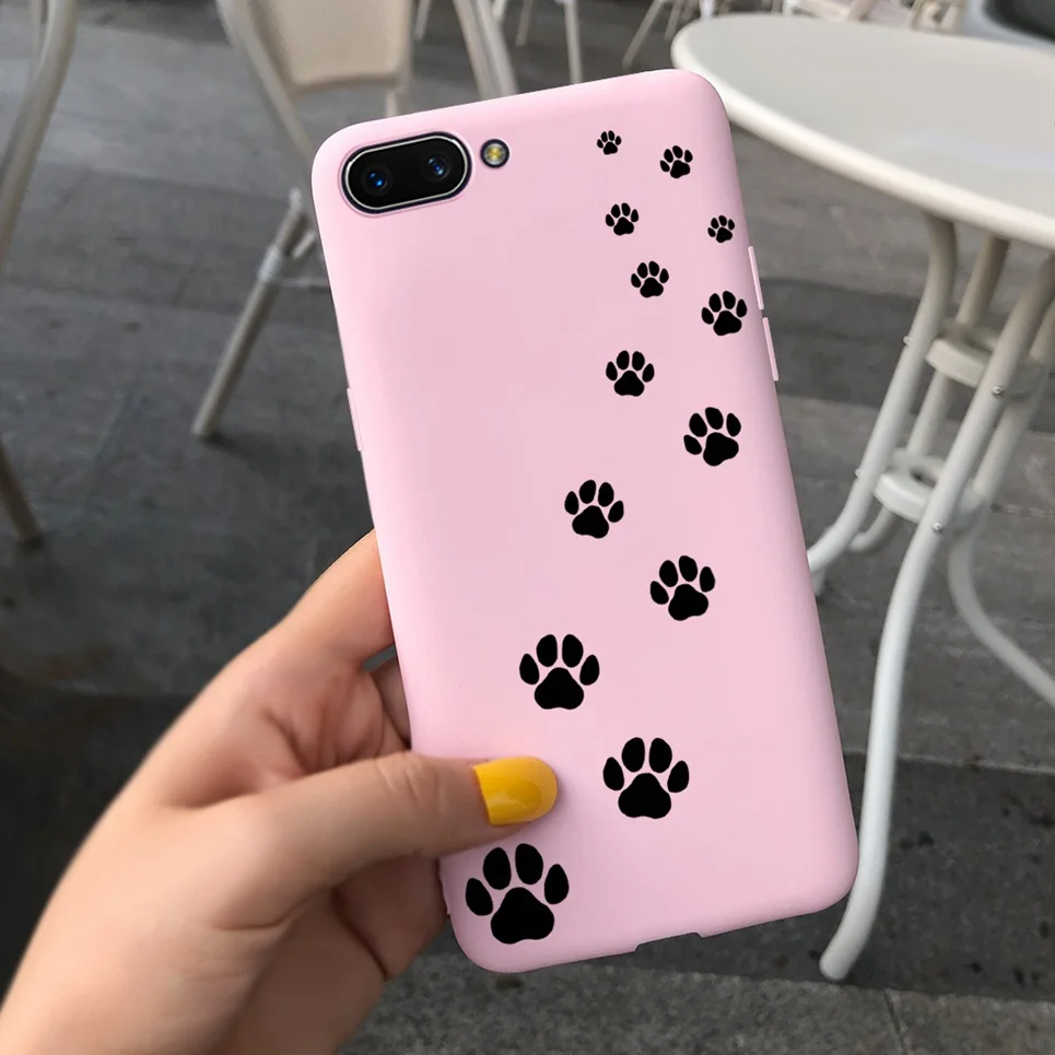 For OPPO A3s Case  Copule Cuty Cat Back Cover Case For Realme C1 OPPO A5 AX5 6.2\