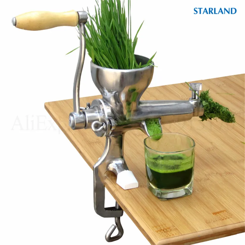 

Vegetable Juice Extractor Hand-operated Wheatgrass Juicer Squeezer Fruits Juicing Presser Stainless Steel Food Tool