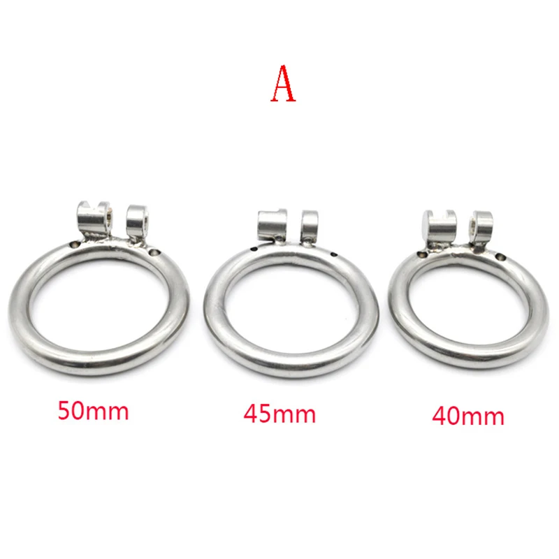 Stainless steel arc-shaped penis ring for the chastity device the ring off the cock ring parts for the chastity cage sex toys