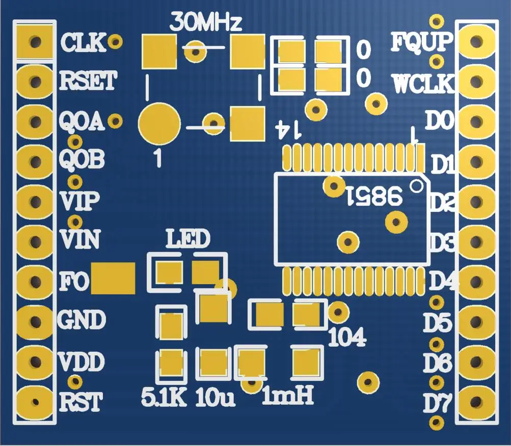 DDS AD9851 Module DDS Module DDS Signal Source Digital Direct Frequency Synthesizer