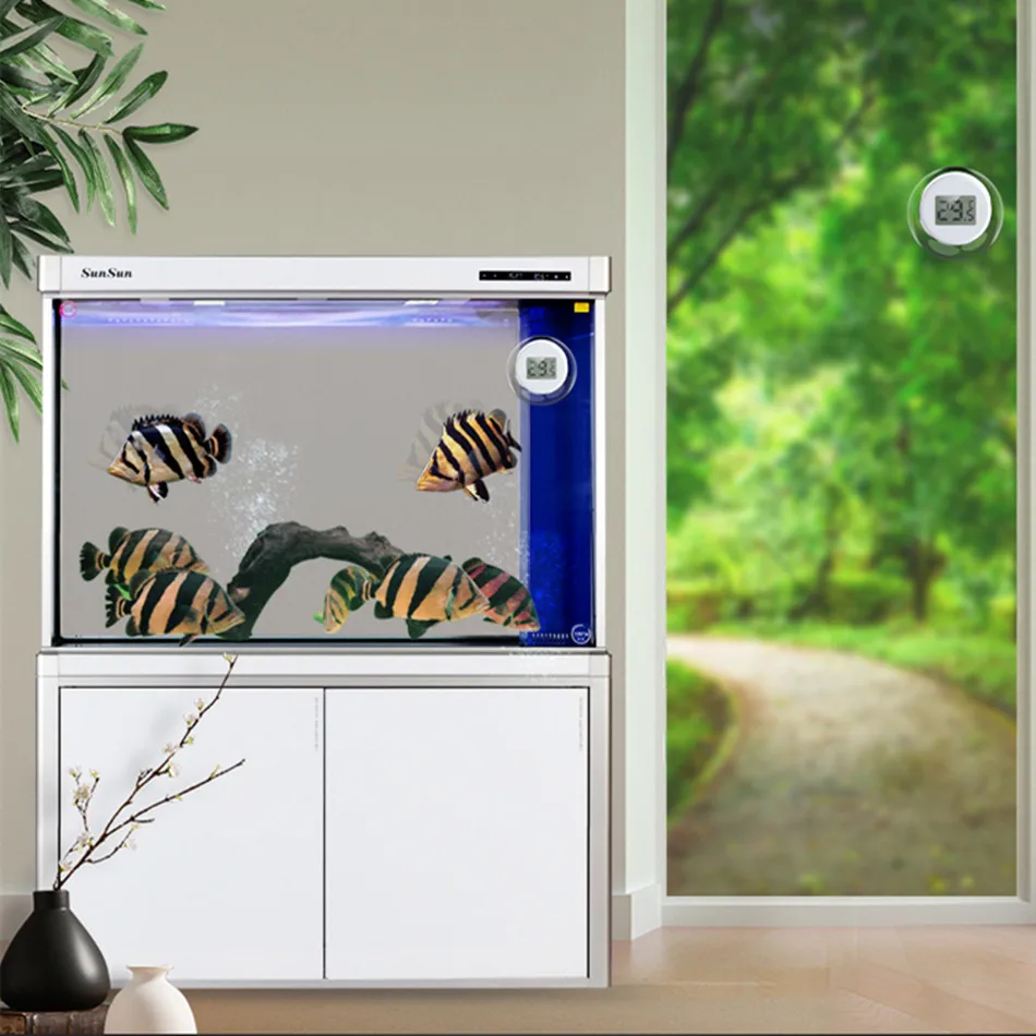 Aquarium Thermometer Fish Culture Liquid Crystal Water Temperature Gauge Tropical Electronic Water Instrument Tank Measurement