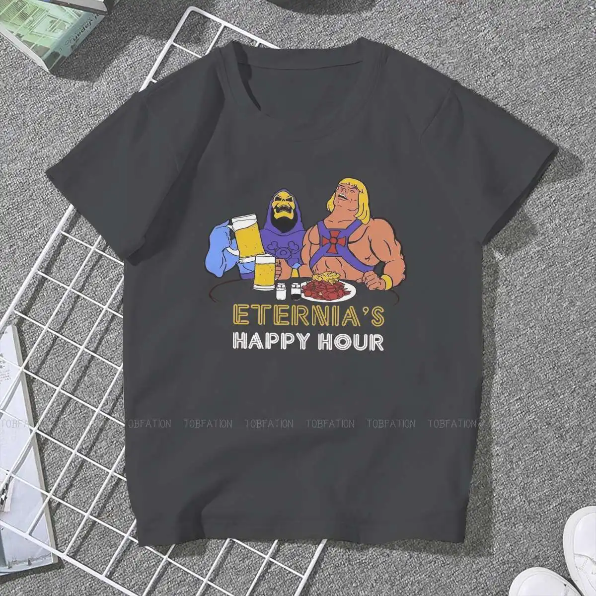 Beer Happy Hour Women Clothing He-Man and the Masters of the Universe Female Tshirts Vintage Loose Tops Kawaii Girls Streetwear