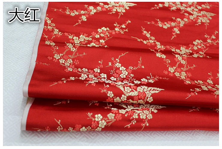 75x50cm Damask Jacquard Brocade Fabric For Apparel Costume Upholstery Furnishing Curtain Clothing Material Patchwork