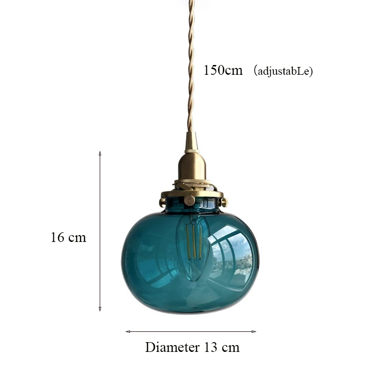 Japanese Style Glass Ceiling Chandelier Lighting Modern Minimalist Bedside Reading Lamp Led Pendant Lights Chandelier Crystal
