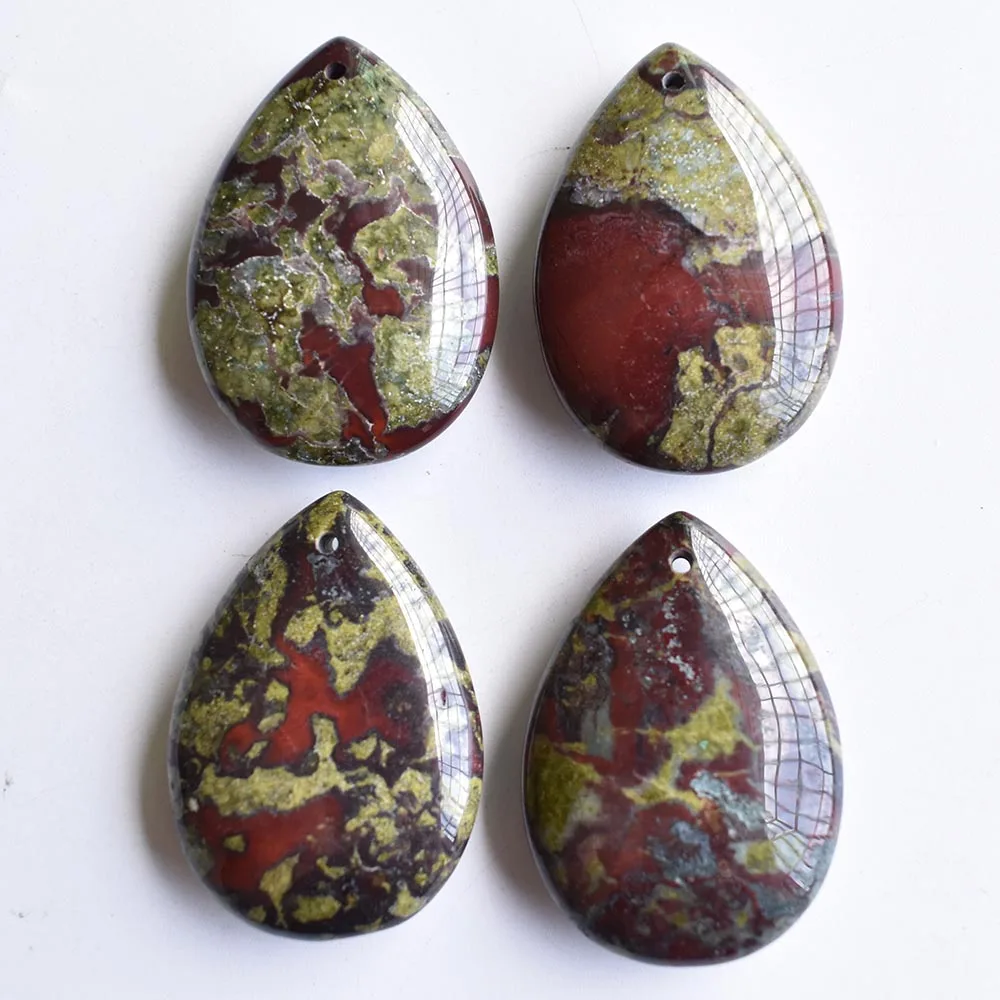 Modische, hochwertige Anhänger aus natürlichem Tigerauge und Lapislazuli in Tropfenform für die Schmuckherstellung, 4 Stück, kostenloser Versand. – Detail 6