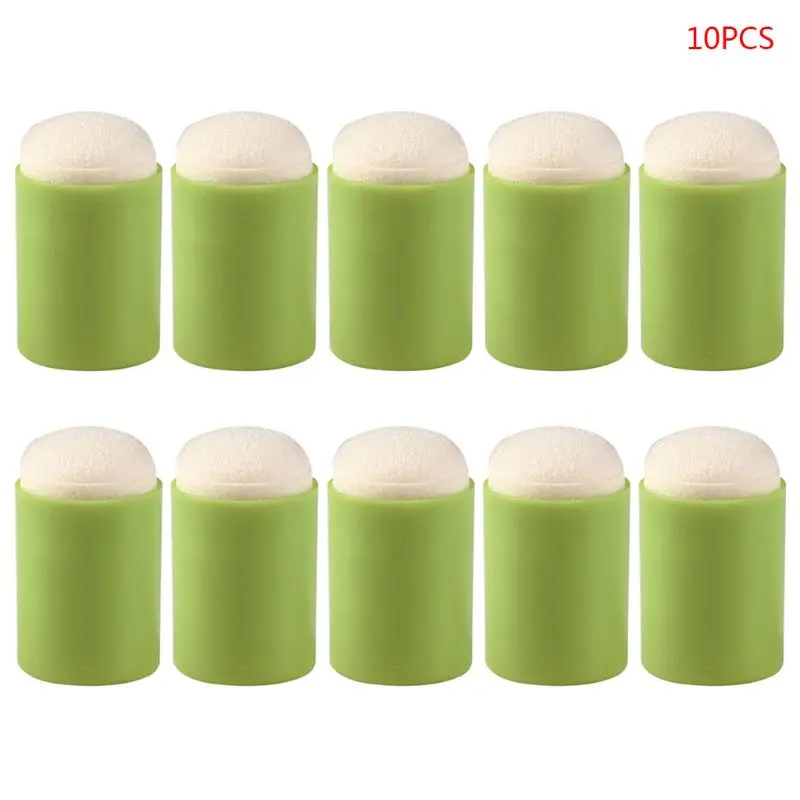 10pcs Sponge Finger Daubers Foam Painting Ink Pad Stamping Brush DIY Scrapbooking Drawing Daubers Stamping Painting Art Crafts