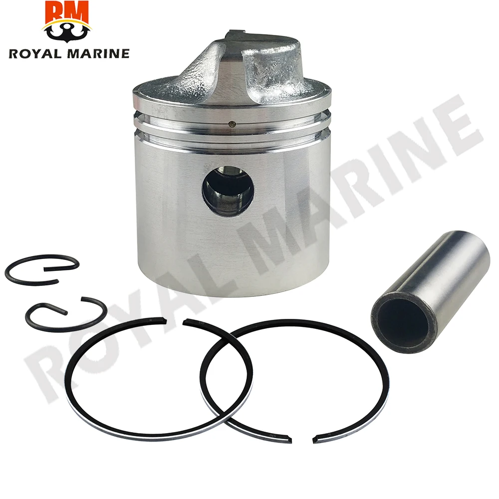 

6E3-11631 Piston Set Std For Yamaha Outboard Motor Parts 5HP 2T 54MM 6E3-11631-00-98 Powertec Seapro boat engine parts