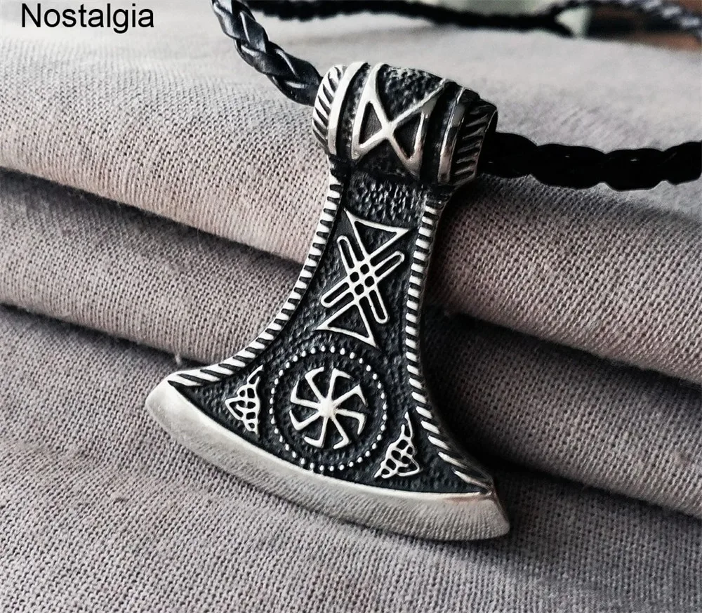 Svarog Star Of Russia Kolovrat Amulet Pendant Slavic Perun Axe Necklace Talisman Pagan Jewlery