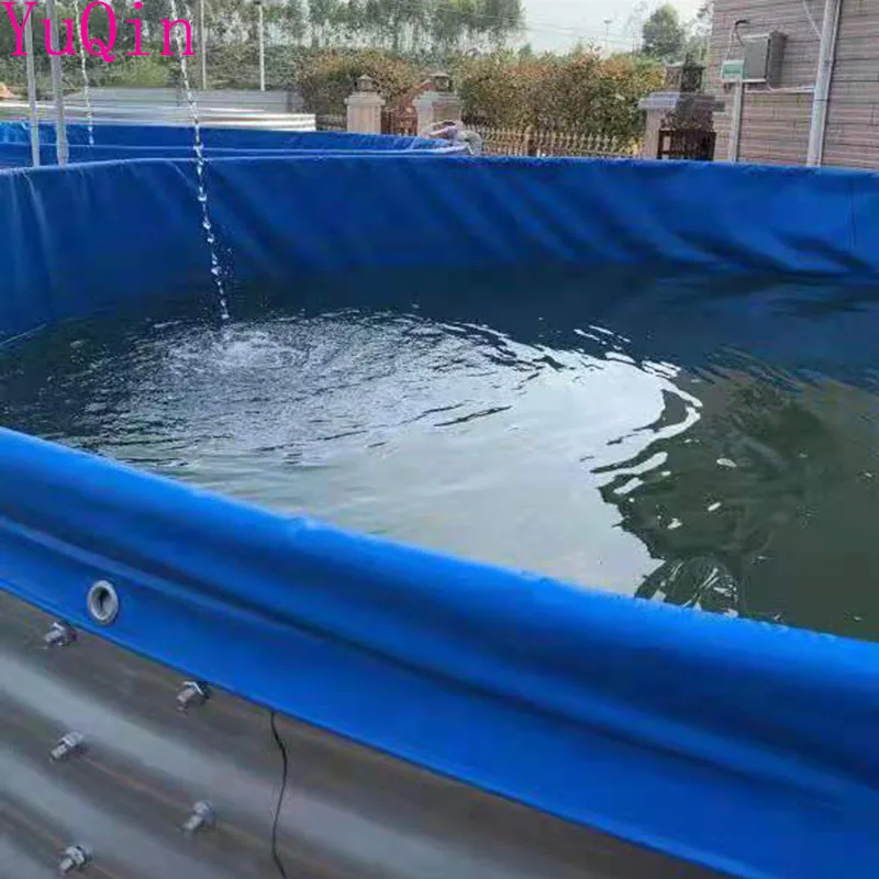 PVC Tarpaulin Tank Thick Round Fish Farming Pond Circular reservoir Swimming Pool can customize the size