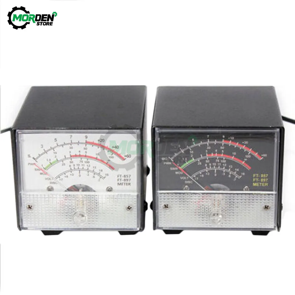 External S Meter SWR Power Meter For FT-857 FT-897 Practical Receive Emission Display Metal Case Cover SWR Meter